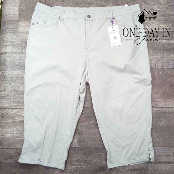 Gloria Vanderbilt Amanda plus Size Capri Jeans Size 22W - Picture 1 of 6